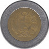 Монета. Перу. 5 солей 2000 год. ав.