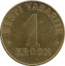 Монета. Эстония. 1 крона 1998 год. ав
