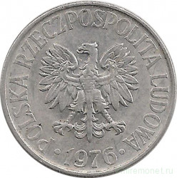 Монета. Польша. 50 грошей 1976 год. 
