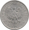 Аверс. Монета. Польша. 50 грошей 1976 год.