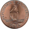 Аверс. Монета. Албания. 1 лек 2008 год.