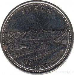 Монета. Канада. 25 центов 1992 год. 125 лет Конфедерации Канада. Юкон.