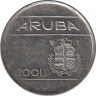 Монета. Аруба. 5 центов 2001 год. ав.