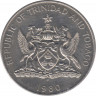 Монета. Тринидад и Тобаго. 1 доллар 1980 год. ав.