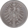 Монета. Германия. Германская империя. 1 марка 1874 год. Монетный двор - Дрезден (E). рев.