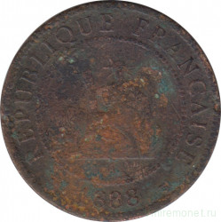 Монета. Французский Индокитай. 1 сантим 1888 год.
