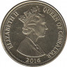 Монета. Гибралтар. 1 фунт 2016 год. ав.