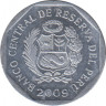 Монета. Перу. 5 сентимо 2009 год. ав.