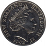 Монета. Новая Зеландия. 5 долларов 2003 год. Гигантская галаксия. рев.