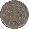 Реверс.Монета. Финляндия. 1 марка 1973 год.