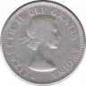 Монета. Канада. 10 центов 1960 год. рев.
