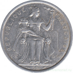 Монета. Новая Каледония. 2 франка 1983 год.
