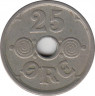 Монета. Дания. 25 эре 1929 год. рев.