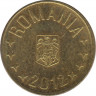 Монета. Румыния. 1 бань 2012 год. ав.