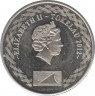 Монета. Токелау. 20 центов 2012 год. ав.