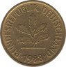 Монета. ФРГ. 5 пфеннигов 1988 год. Монетный двор - Карлсруэ (G). ав.