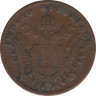 Монета. Ломбардия-Венеция. 3 чентезимо 1852 год. Диаметр 19 мм. М. рев.