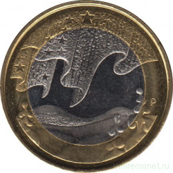 Монета. Финляндия. 5 евро 2012 год. Северная природа. Зима.