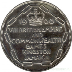 Монета. Ямайка. 5 шиллингов 1966 год. VIII Игры Содружества.
