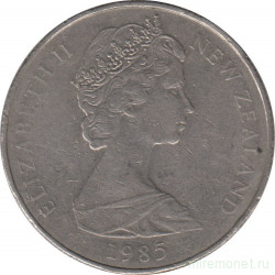 Монета. Новая Зеландия. 50 центов 1985 год.