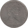 Монета. Новая Зеландия. 50 центов 1985 год. ав.