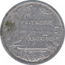 Монета. Французская Полинезия. 1 франк 1985 год. рев.