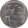 Монета. Южно-Африканская республика (ЮАР). 2 ранда 1990 год.