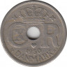 Монета. Дания. 25 эре 1930 год. ав.
