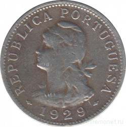 Монета. Сан-Томе и Принсипи. 50 сентаво 1929 год.