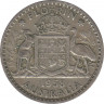 Монета. Австралия. 1 флорин (2 шиллинга) 1958 год. ав.