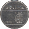 Монета. Аруба. 10 центов 1999 год. ав.