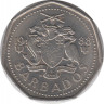 Монета. Барбадос. 1 доллар 1988 год. ав.