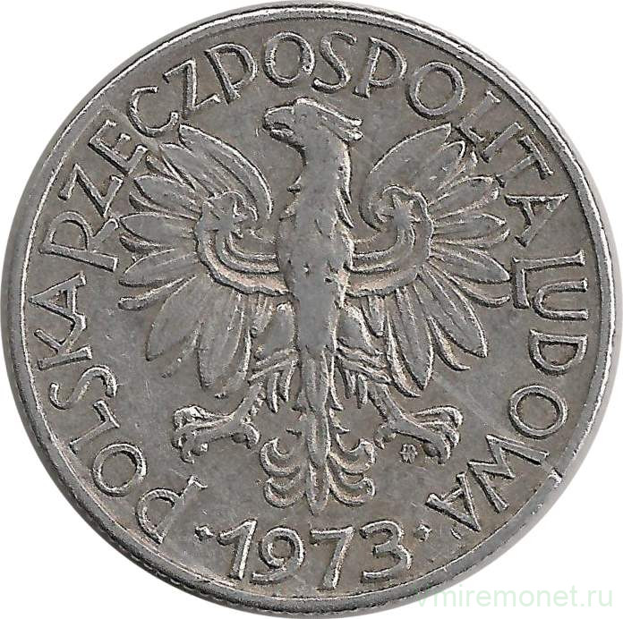 Монета. Польша. 5 злотых 1973 год.
