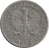 Реверс.Монета. Польша. 5 злотых 1973 год.