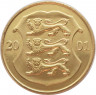 Монета. Эстония. 1 крона 2001 год. (UNC) ав