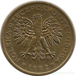 Монета. Польша. 2 злотых 1982 год.