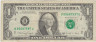 Банкнота. США. 1 доллар 1988 год. B. Тип 480b. ав.