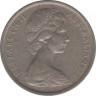 Монета. Австралия. 5 центов 1973 год. ав.