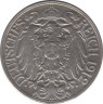 Монета. Германия (Германская империя 1871-1922). 25 пфеннигов 1912 год. (А). ав.