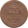 Монета. Австралия. 1 пенни 1922 год. ав.