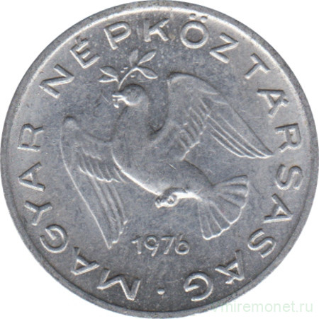 Монета. Венгрия. 10 филлеров 1976 год.
