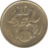  Монета. Кипр. 10 центов 2004 год. рев.