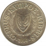 Монета. Кипр. 10 центов 2004 год. ав.