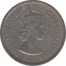 Монета. Гонконг. 1 доллар 1960 год. (KN). рев.