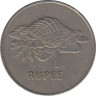 Монета. Сейшельские острова. 1 рупия 1977 год. рев.