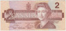 Банкнота. Канада. 2 доллара 1986 год. Тип 94а. ав.