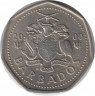 Монета. Барбадос. 1 доллар 2005 год. ав.