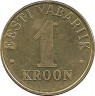 Монета. Эстония. 1 крона 2000 год. рев