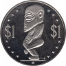 Монета. Острова Кука. 1 доллар 1976 год. ав.