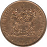 Монета. Южно-Африканская республика. 2 цента 1984 год. ав.